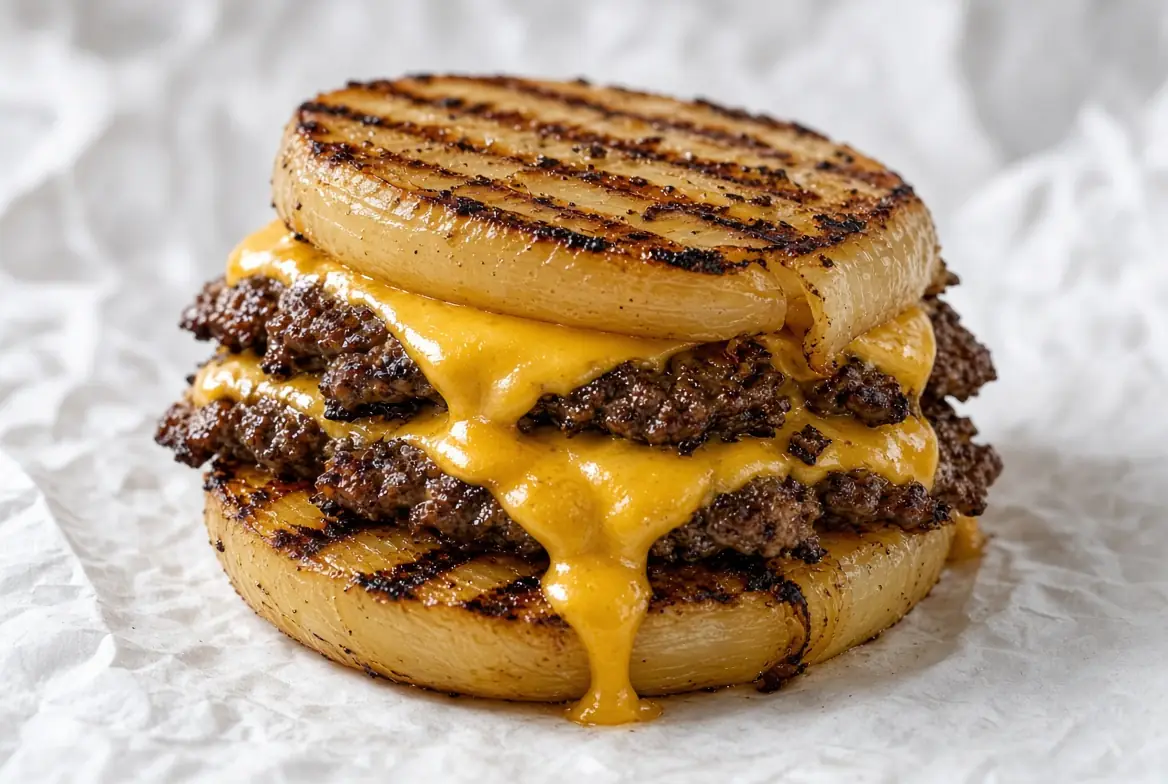 Flying Dutchman In-N-Out: Calories, Price and How to Order (2026) 6 Onion wrapped Flying Dutchman with whole grilled onion slabs as buns